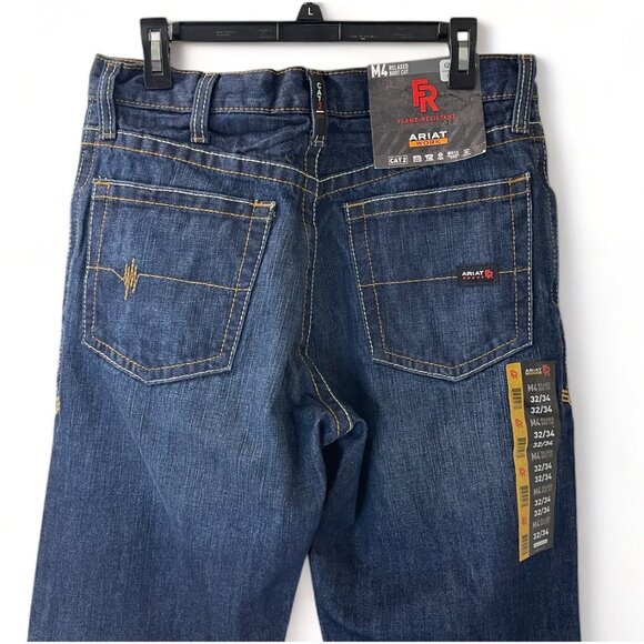ARIAT Men's Flame Resistant M4 Low Rise Boot Cut Jean, Style 10012555, 32x34 New - Picture 6 of 15